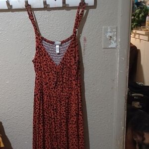 Leopard Print Sleeveless Dress